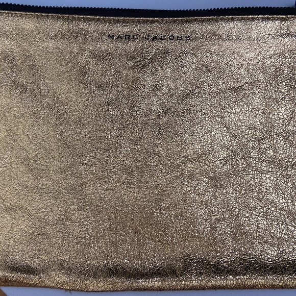 Marc Jacobs Gold Zipper Pouch - Picture 1 of 4